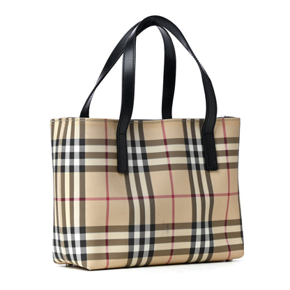 Burberry House Check Small Tote Black 2 of 4