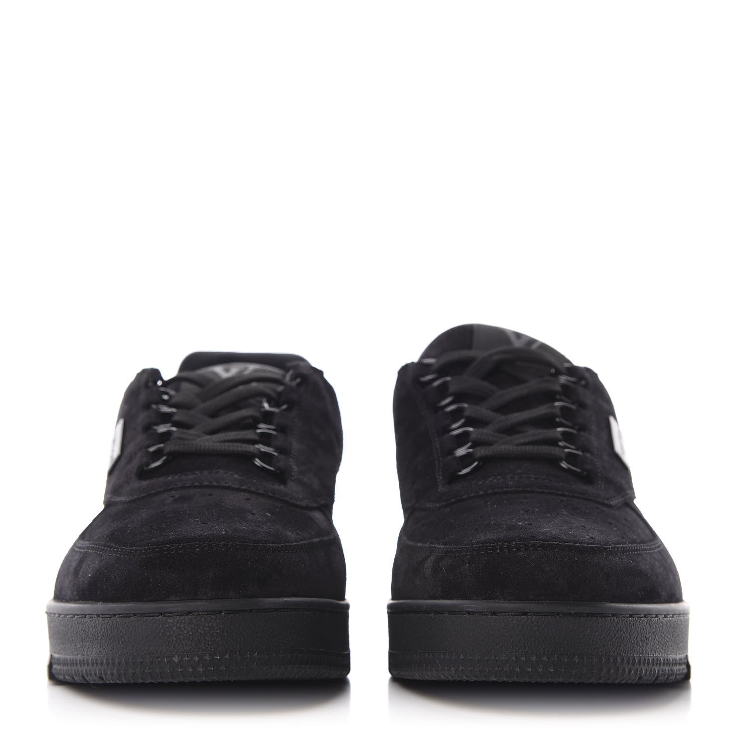 Louis Vuitton Suede Uniform Sneakers 9.5 Black 2 of 10