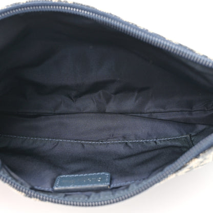 Christian Dior Monogram Shoulder Bag Pochette Blue 5 of 13