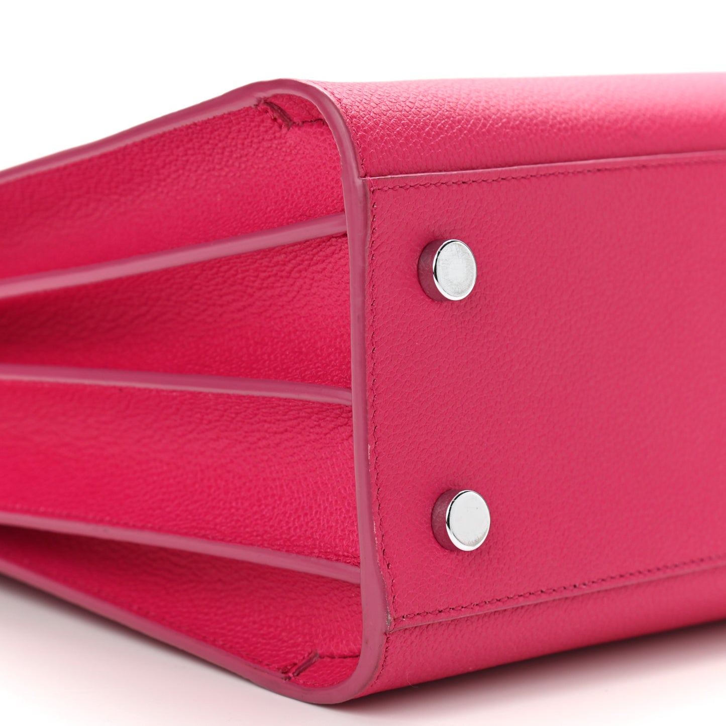 Grained Calfskin Baby Sac De Jour Lipstick Fuchsia