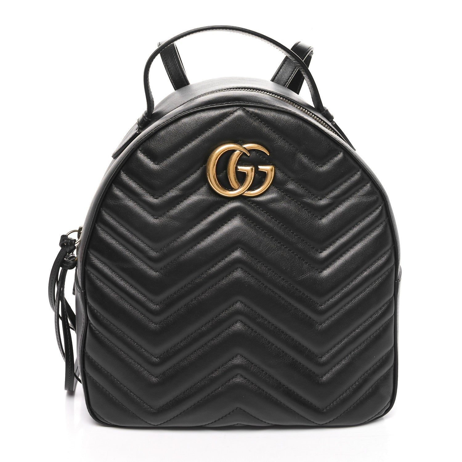 Gucci Calfskin Matelasse GG Marmont Backpack Black 1 of 10