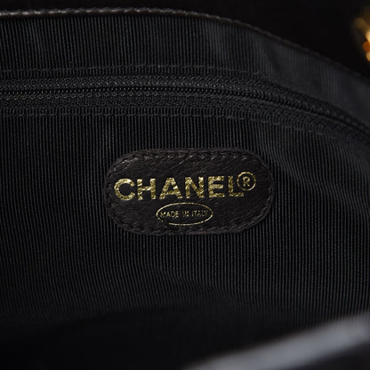 Chanel Lambskin Quilted Double Pocket Tote Black 6 of 8