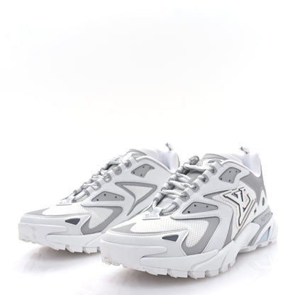 Louis Vuitton Calfskin Mesh Mens LV Runner Tatic Sneakers 9 White 3 of 9