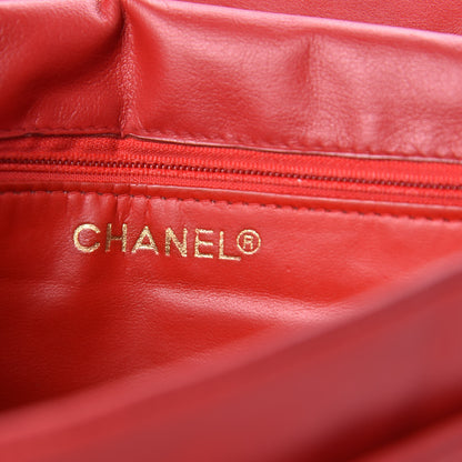 Chanel Lambskin Quilted Flap Red 6 of 16