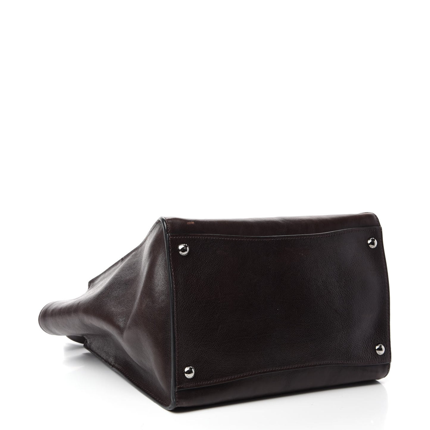 Glace Calfskin Twin Pocket Tote Moro