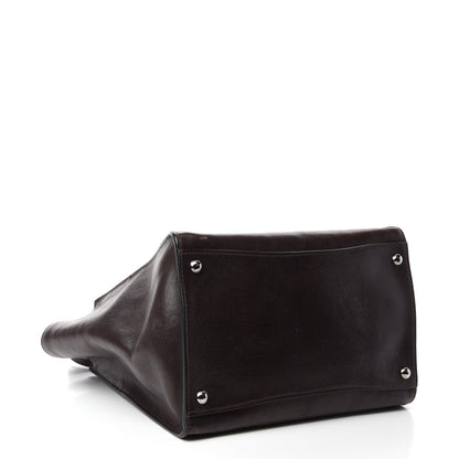 Prada Glace Calfskin Twin Pocket Tote Moro 4 of 16