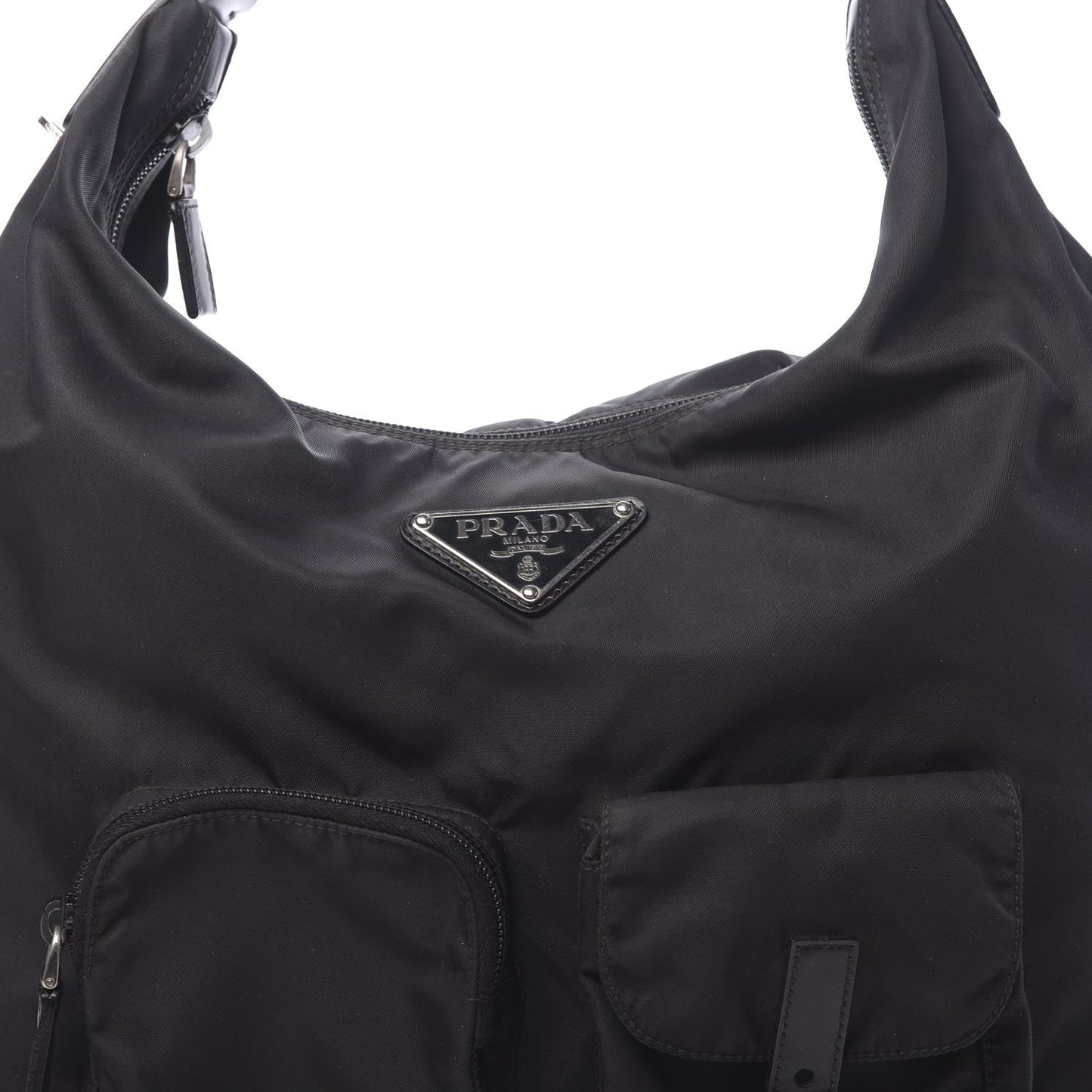 Tessuto Nylon Hobo Black