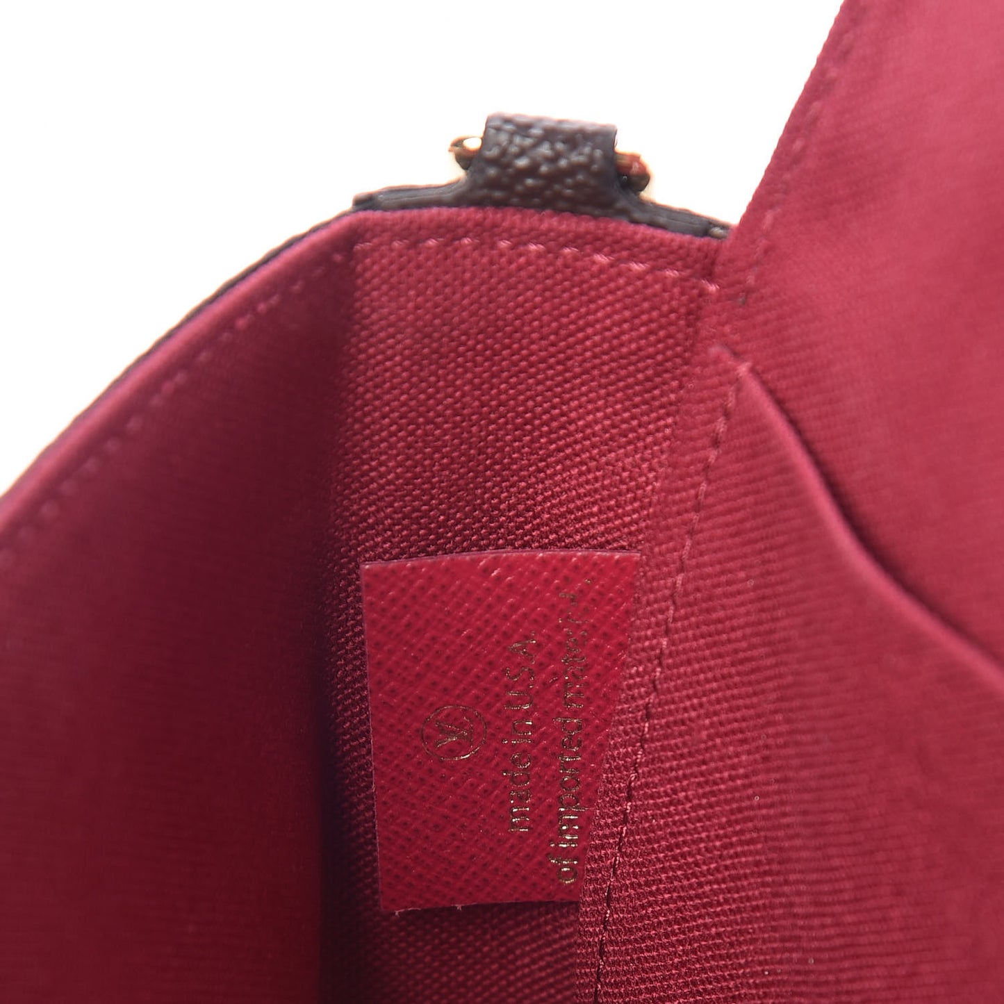 Monogram Pochette Felicie Chain Wallet Fuchsia