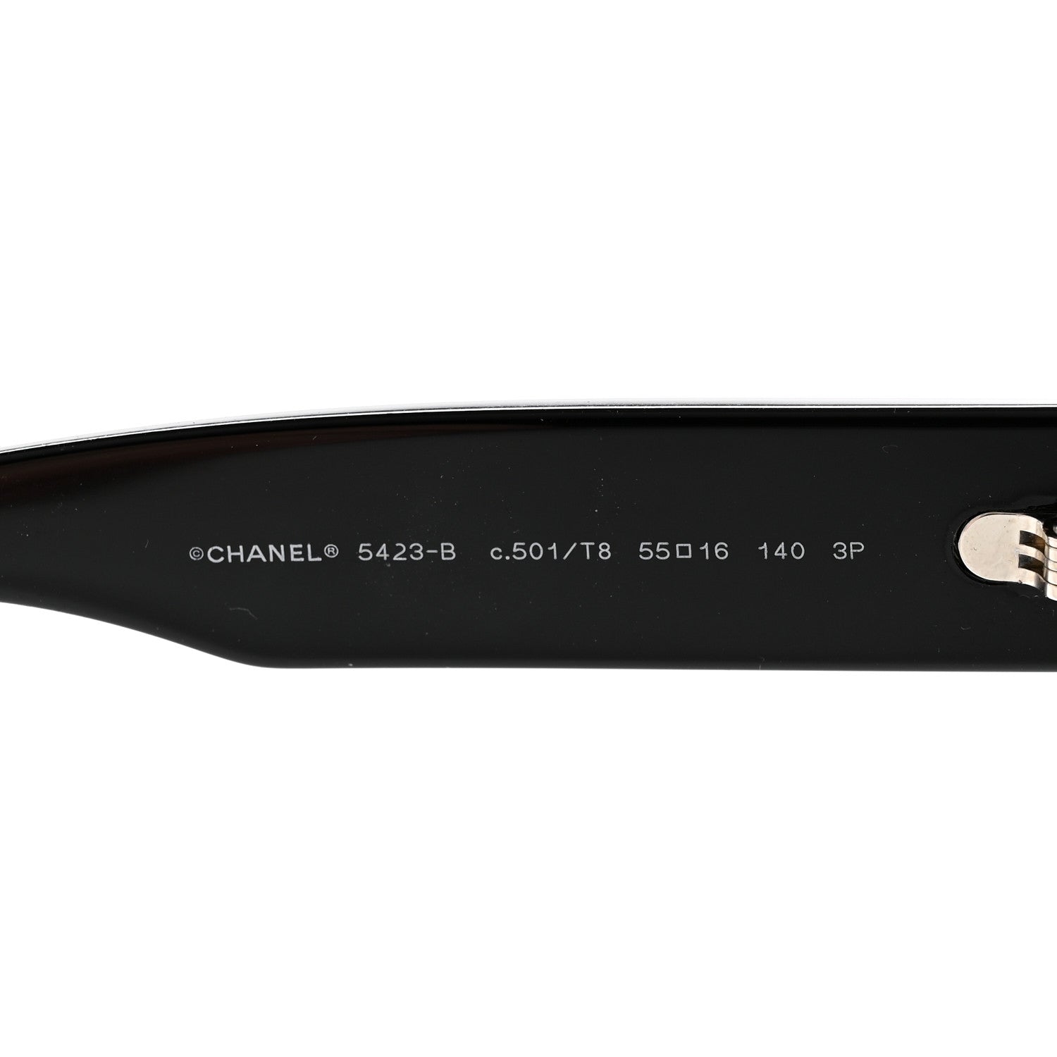 Chanel Resin Polarized Sunglasses 5423-B Black 5 of 8