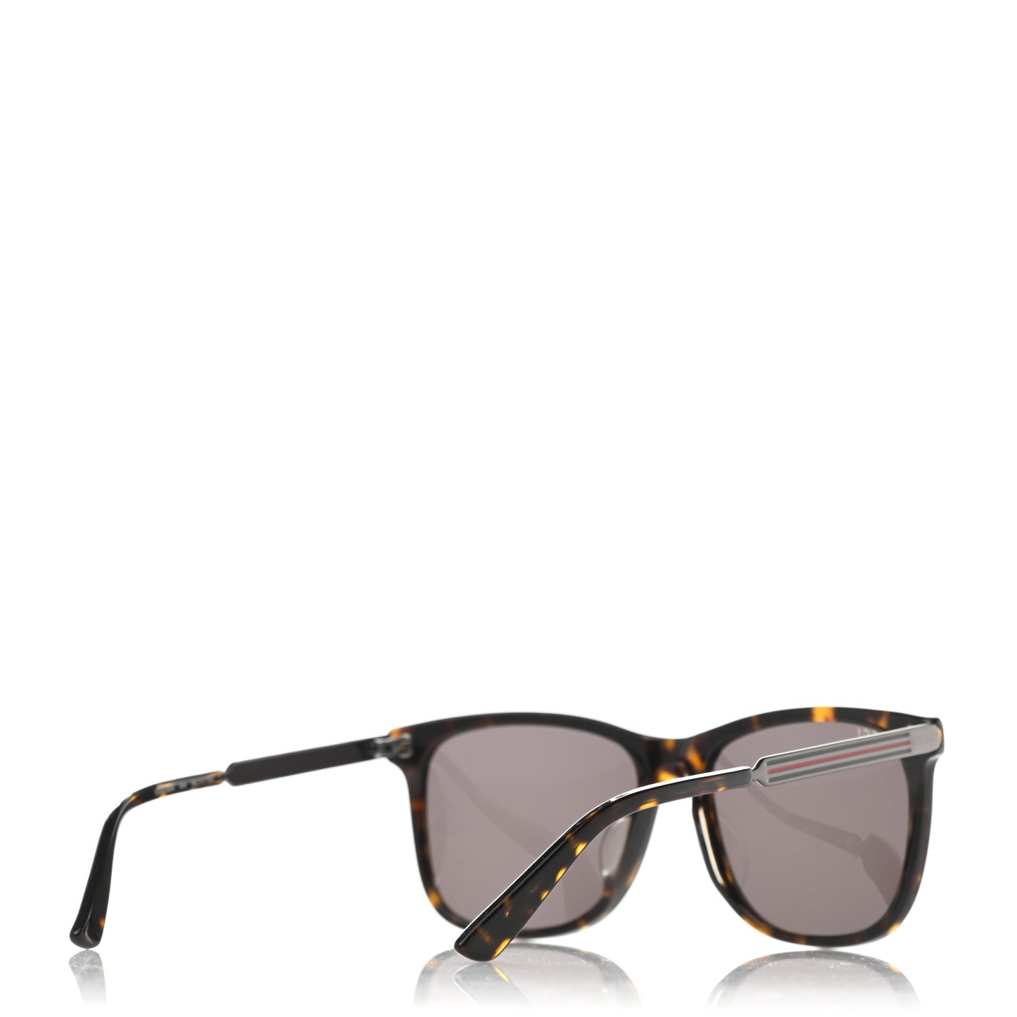 Acetate Square Frame Web Sunglasses GG0078SK Tortoise