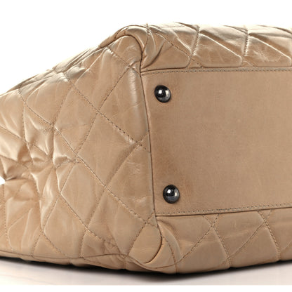 Chanel Calfskin Quilted Small Coco Soft Tote Beige 9 of 10