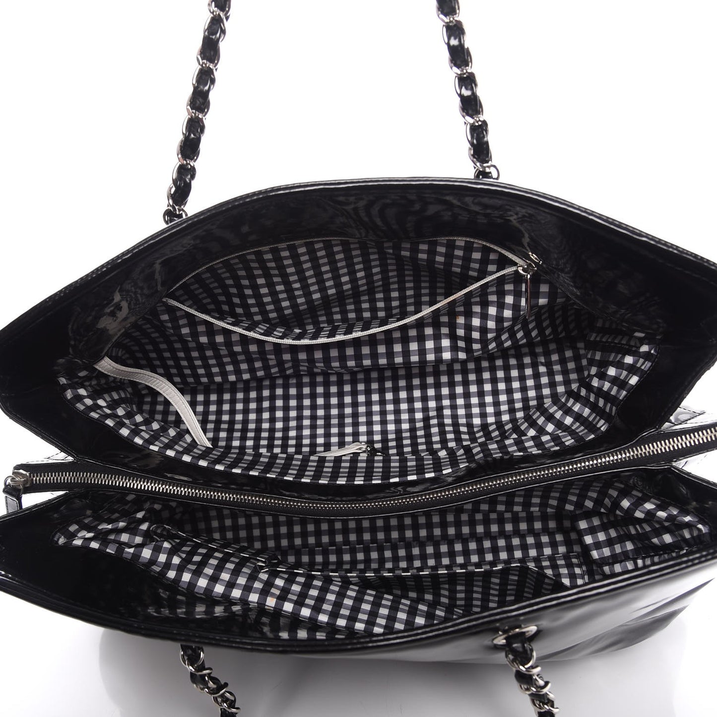 Vinyl Lipstick Tote Black