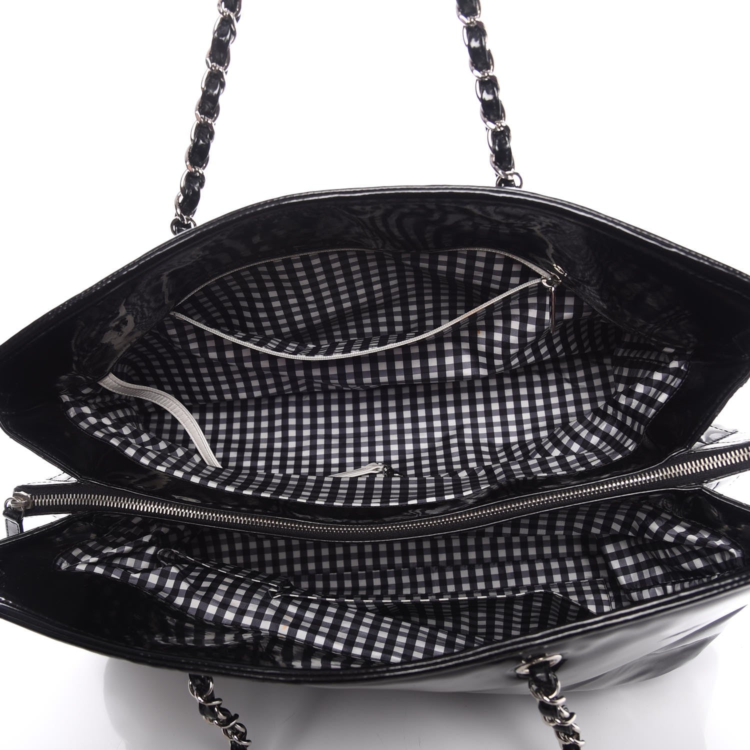 Chanel Vinyl Lipstick Tote Black 5 of 10