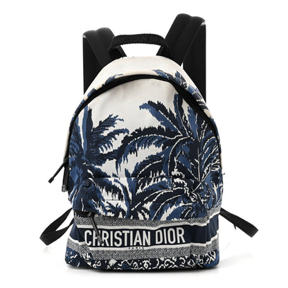 Christian Dior Nylon Technical Fabric Diortravel Backpack Blue 1 of 12