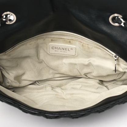 Chanel Lambskin Jumbo Canebiers Net Flap Black 5 of 11