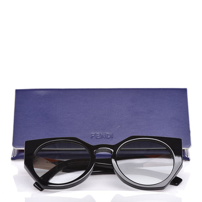 Fendi Acetate Facets Oversized Cat Eye Sunglasses FF 0151/S Black 9 of 9