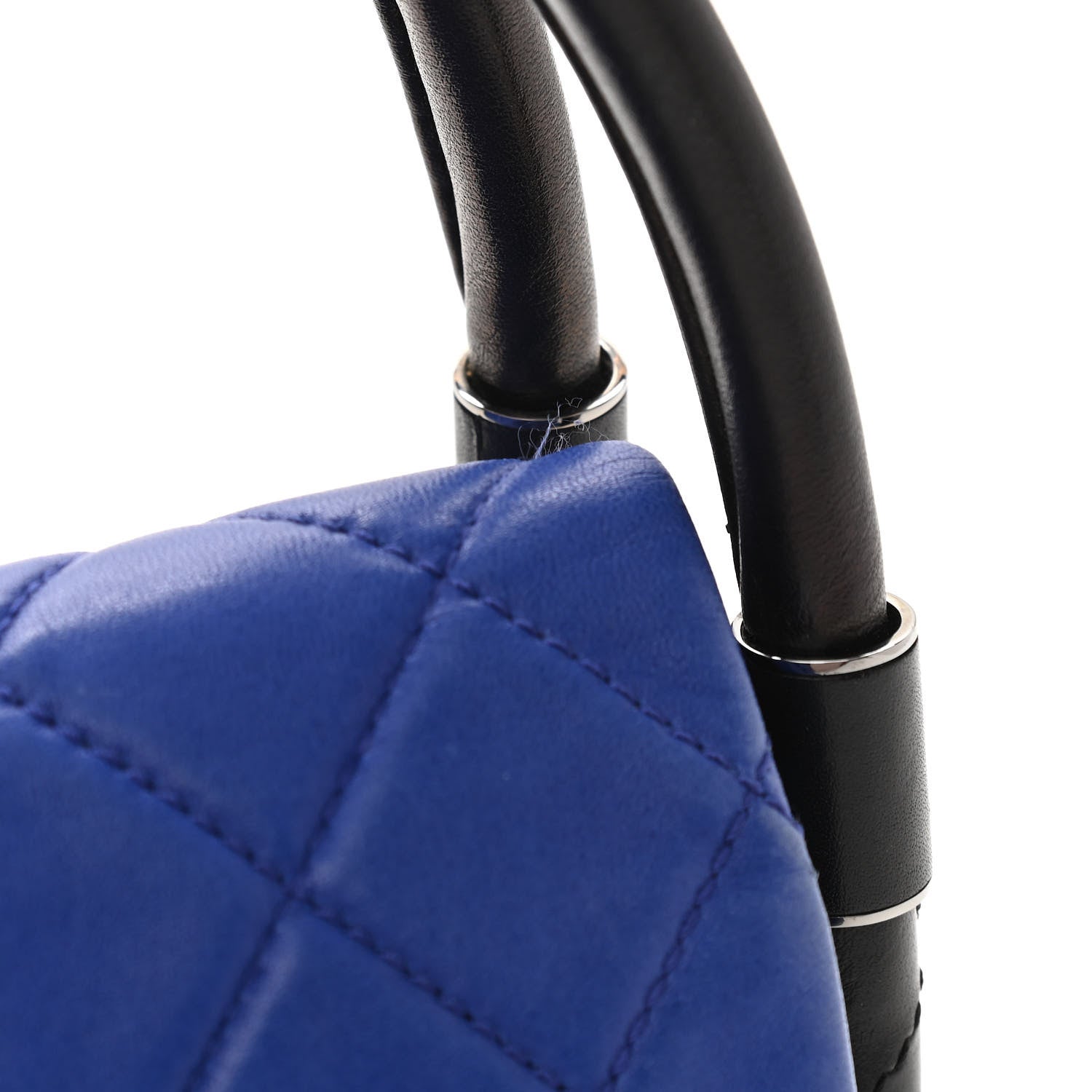 Chanel Quilted Lambskin Small Hula Hoop Flap Dark Blue 11 of 13
