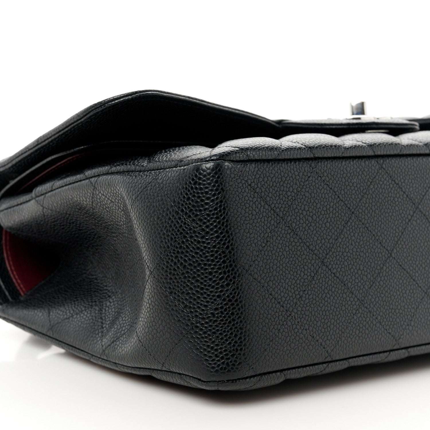 Chanel Caviar Quilted Jumbo Double Flap Black 10 of 11