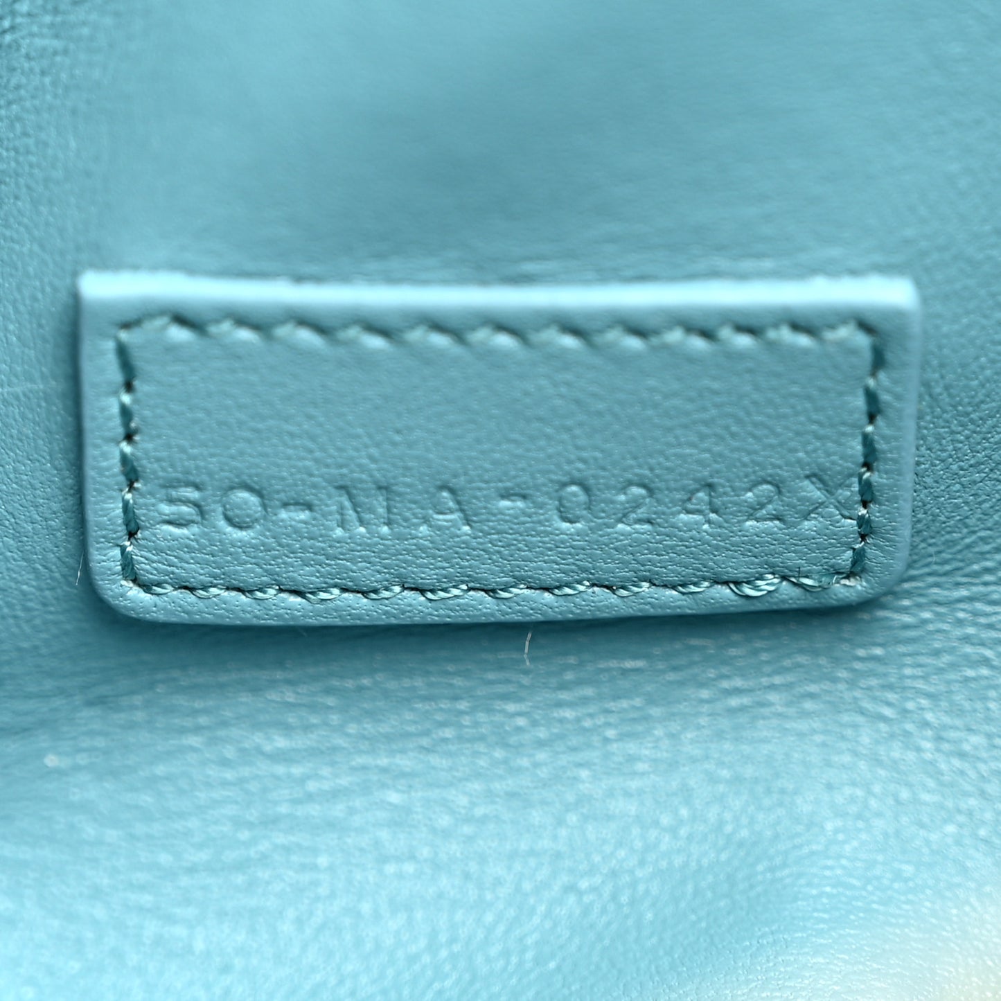 Calfskin Macrocannage Small Diortravel Nomad Pouch Horizon Blue
