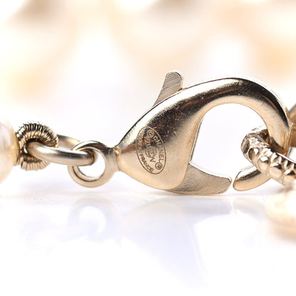Chanel Pearl CC 100th Anniversary Necklace Light Gold 4 of 4