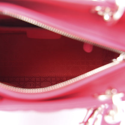 Christian Dior Lambskin Cannage Medium Lady Dior Fuchsia 5 of 18