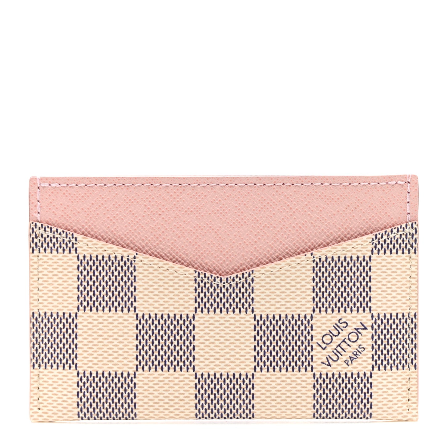 Damier Azur Daily Card Holder Rose Ballerine