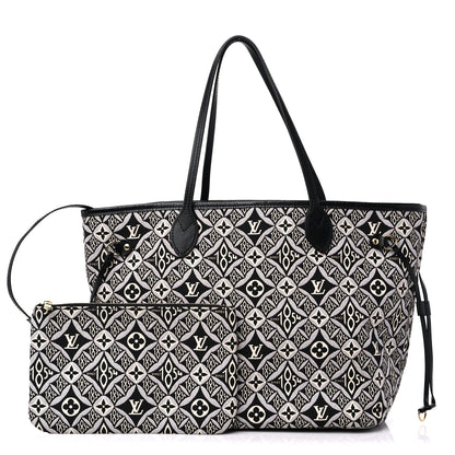 Louis Vuitton Jacquard Since 1854 Neverfull MM Grey 1 of 13