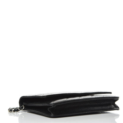 Chanel Caviar Quilted Wallet On Chain WOC Black 4 of 9