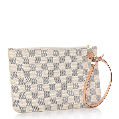 Louis Vuitton Damier Azur Neverfull MM GM Pochette 3 of 8