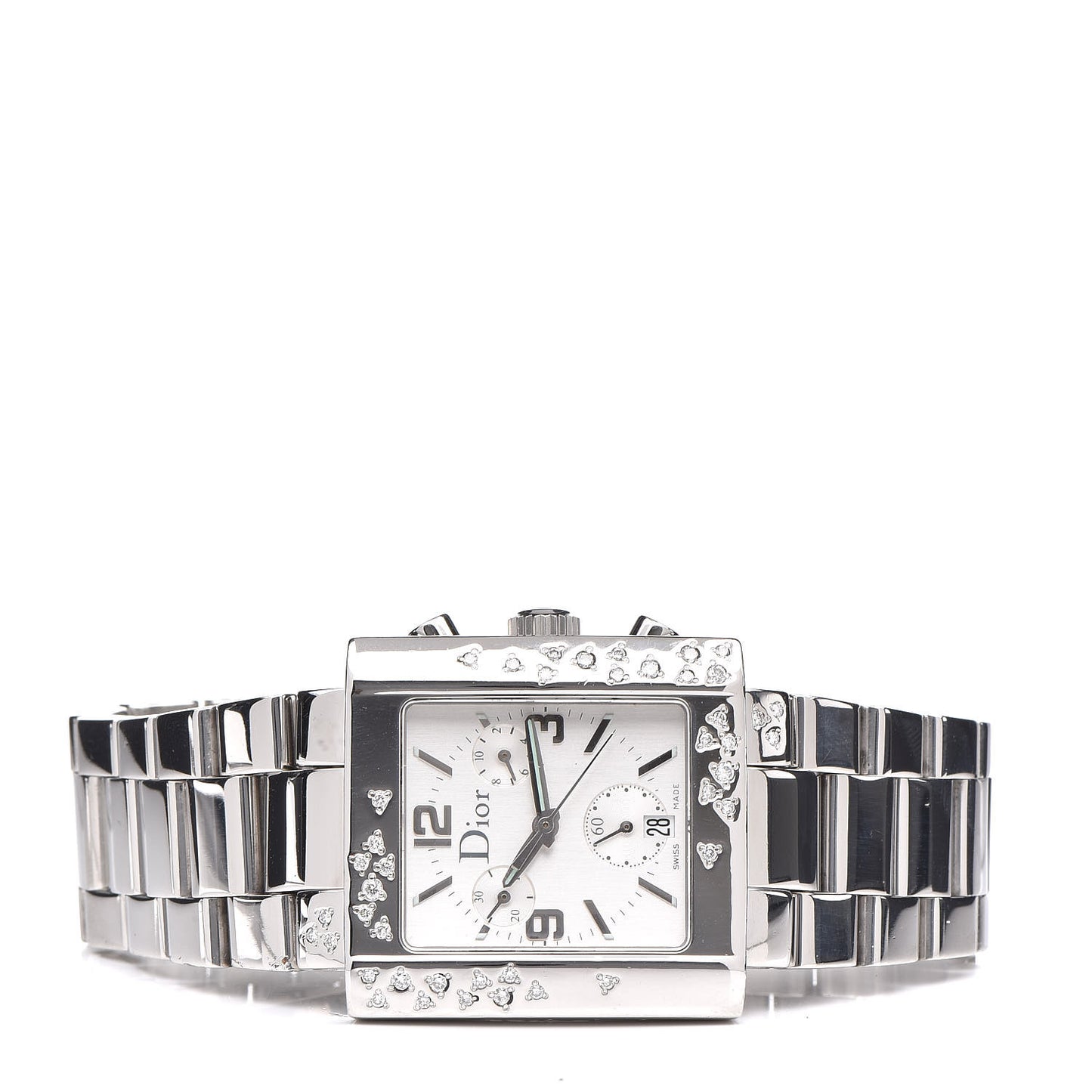 Stainless Steel Diamond 31mm Riva Chronograph Quartz Watch
