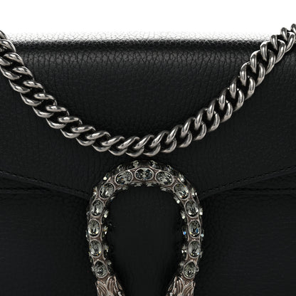 Gucci Pebbled Calfskin Small Dionysus Shoulder Bag Black 10 of 12