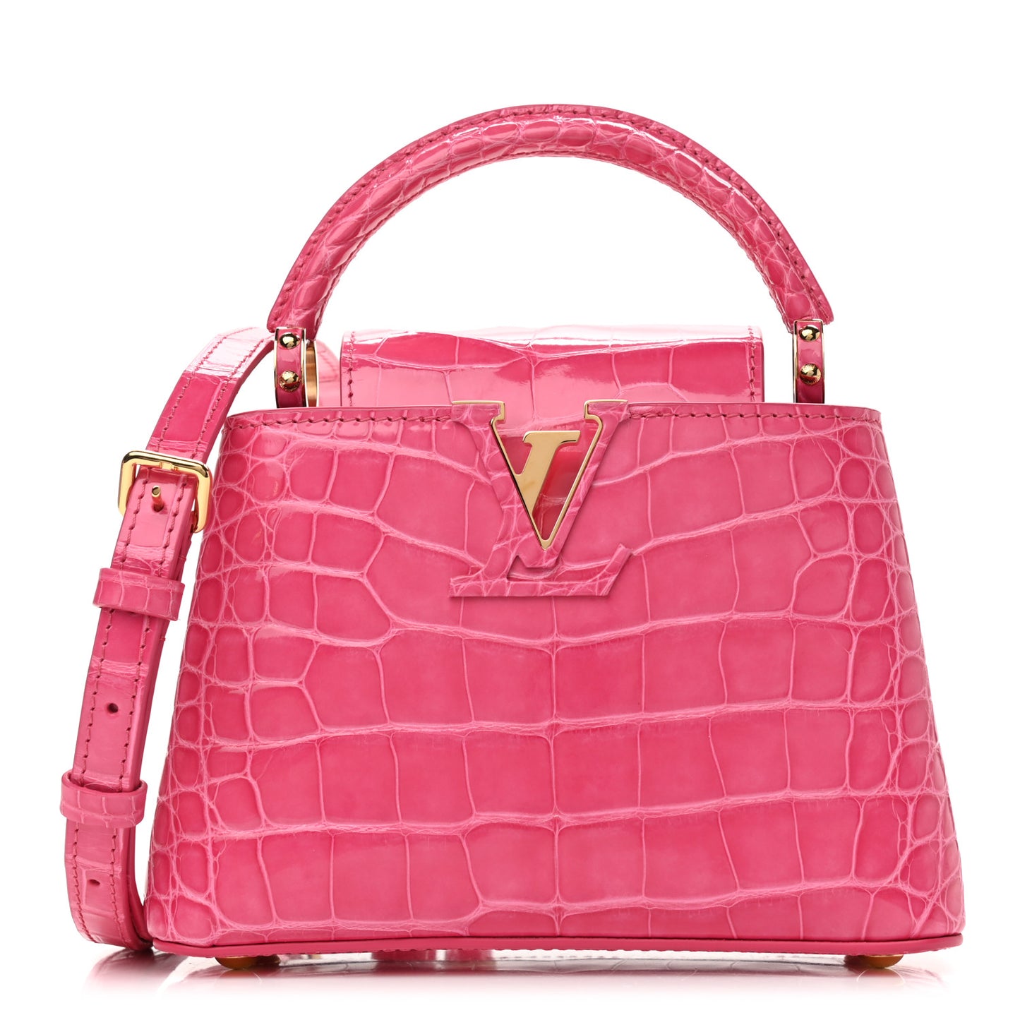 Crocodile Mini Capucines Rose Peony