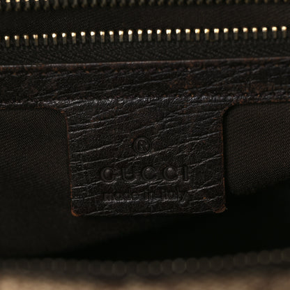 Gucci Monogram Medium Horsebit Chain Hobo Dark Brown 6 of 10