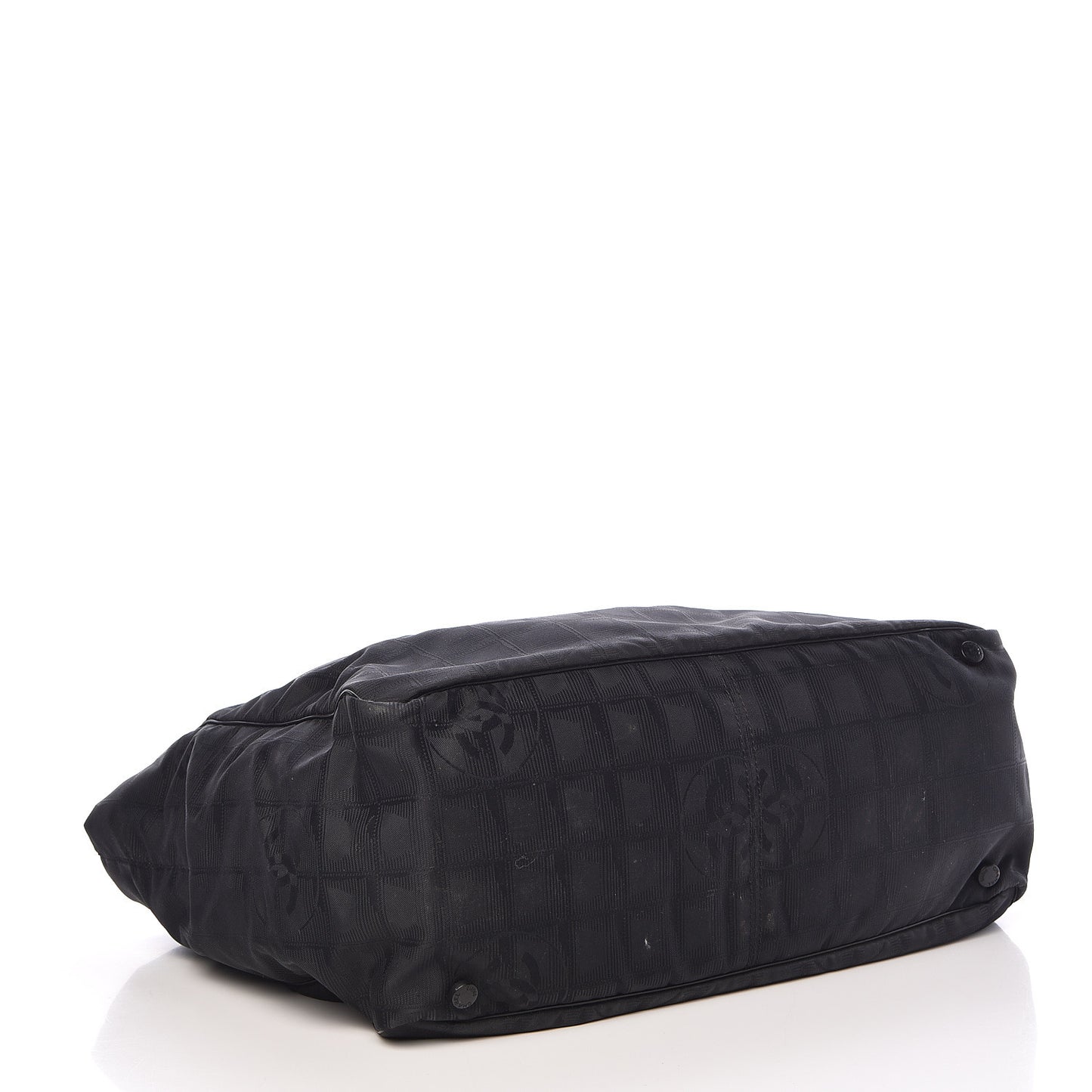 Nylon Large Travel Tote Black