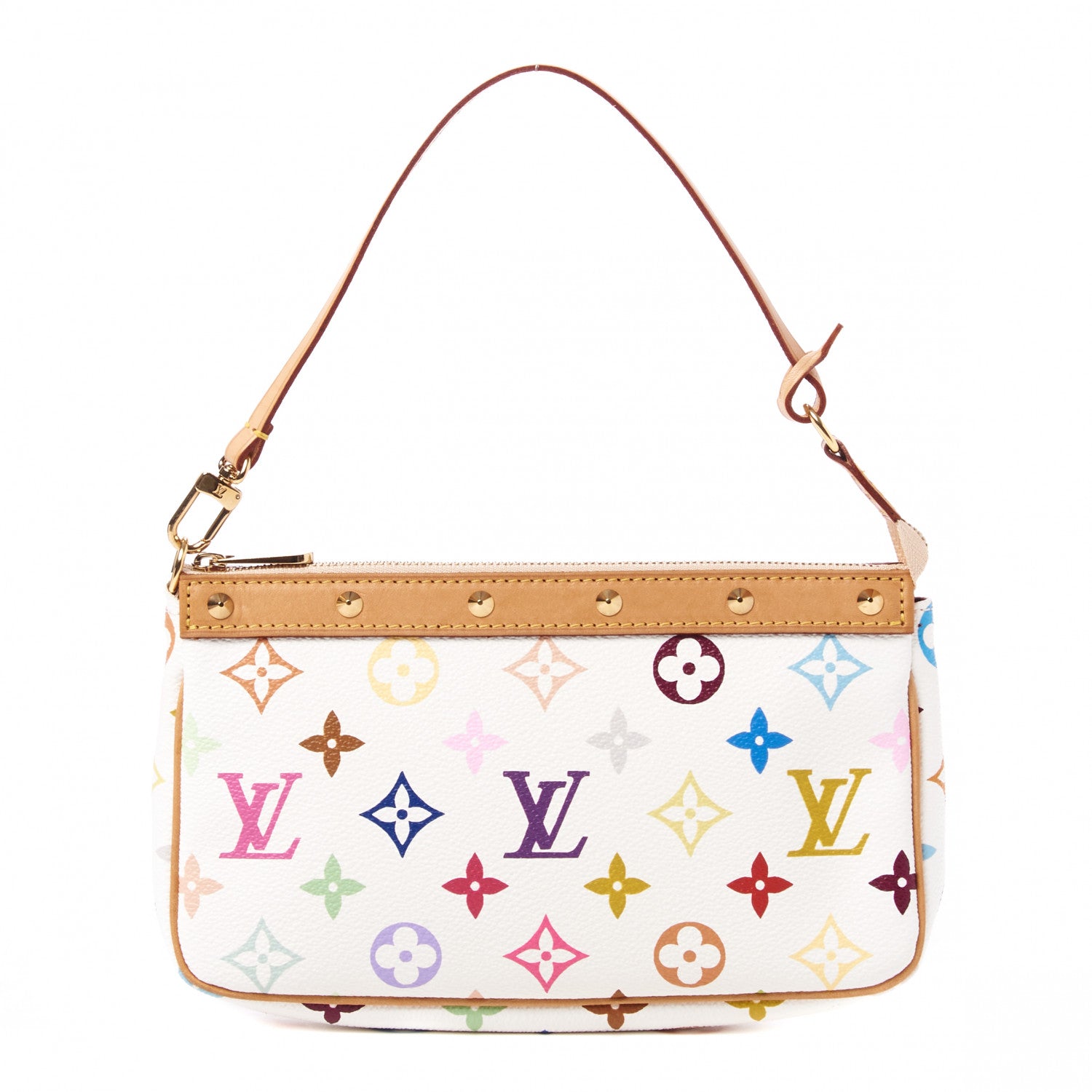 Louis Vuitton Monogram Multicolor Pochette Accessories White 1 of 7
