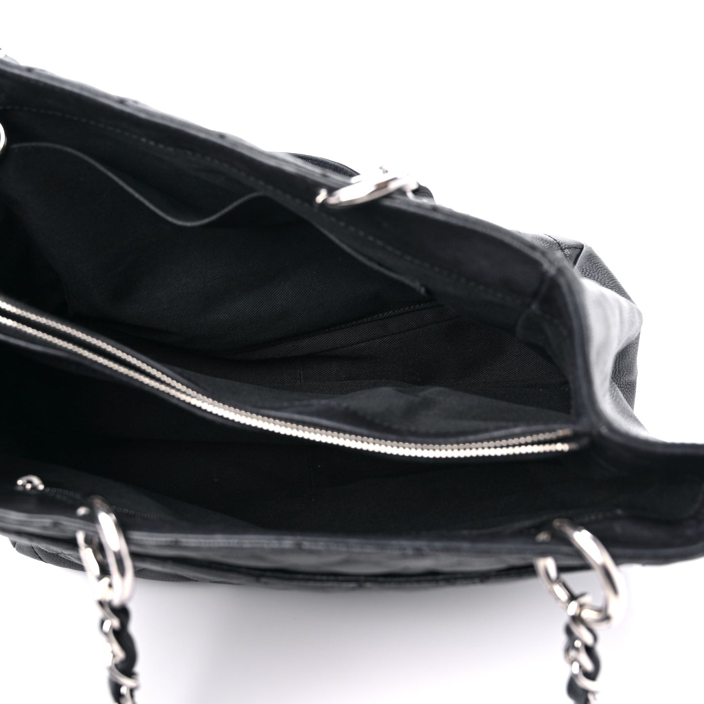 Caviar Quilted Grand Shopping Tote GST Black