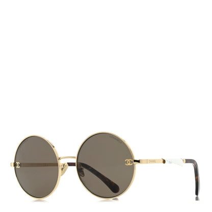 Chanel Round Sunglasses 4268 Gold 1 of 7
