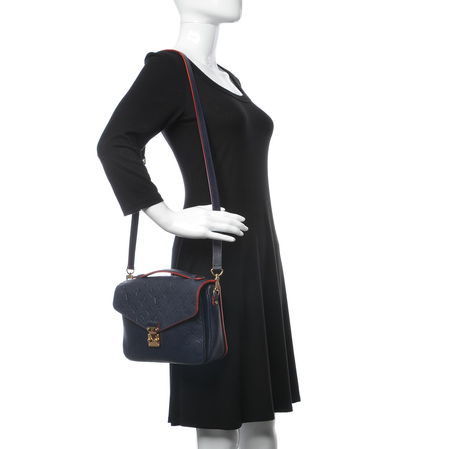 Louis Vuitton Empreinte Pochette Metis Marine Rouge 2 of 8