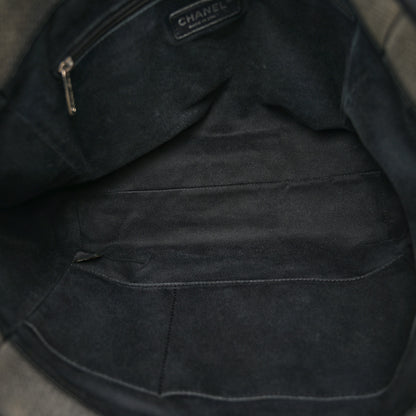 Chanel Canvas Small Deauville Tote Grey 5 of 13