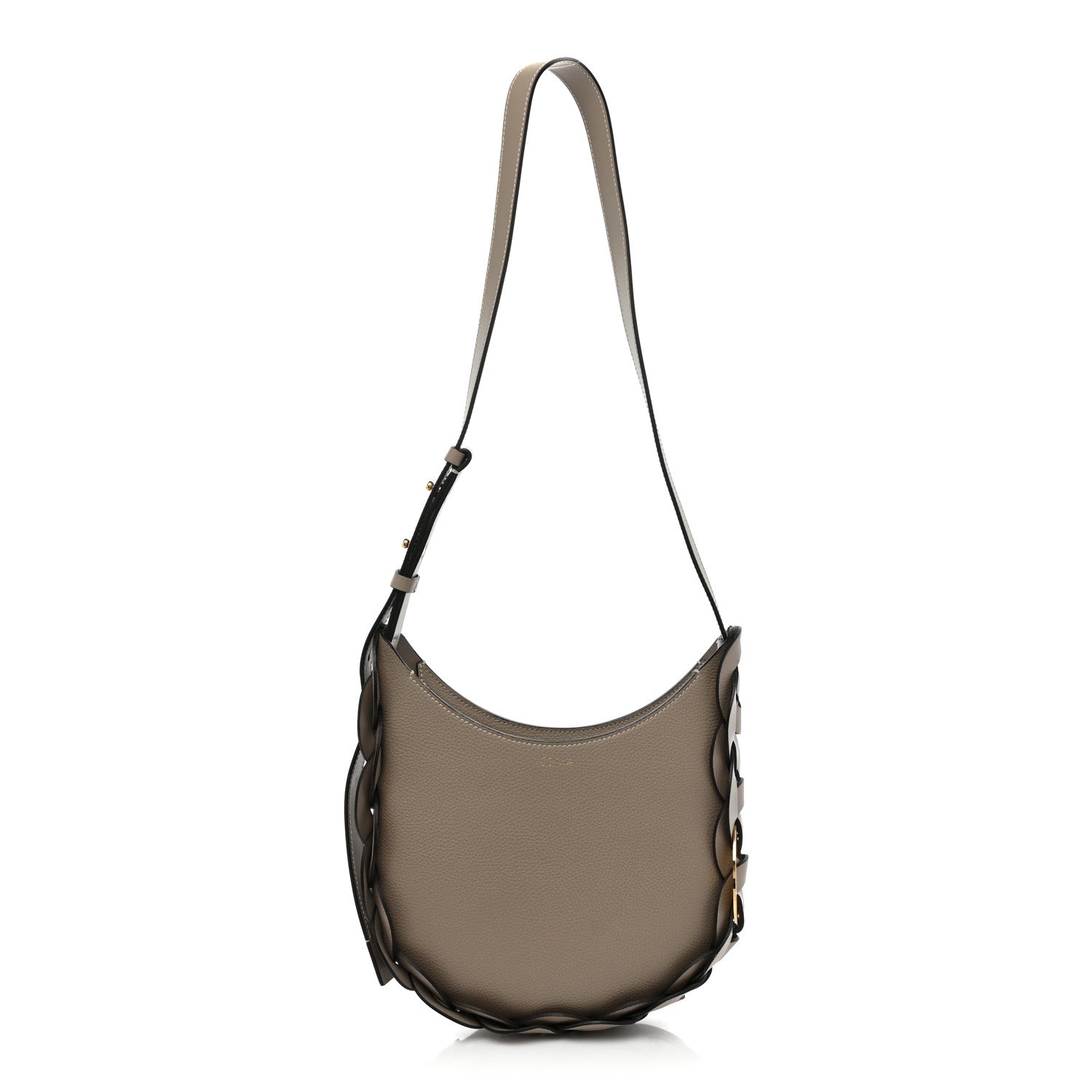 Chloe Small Grain Smooth Calfskin Small Darryl Hobo Motty Grey 1 of 9