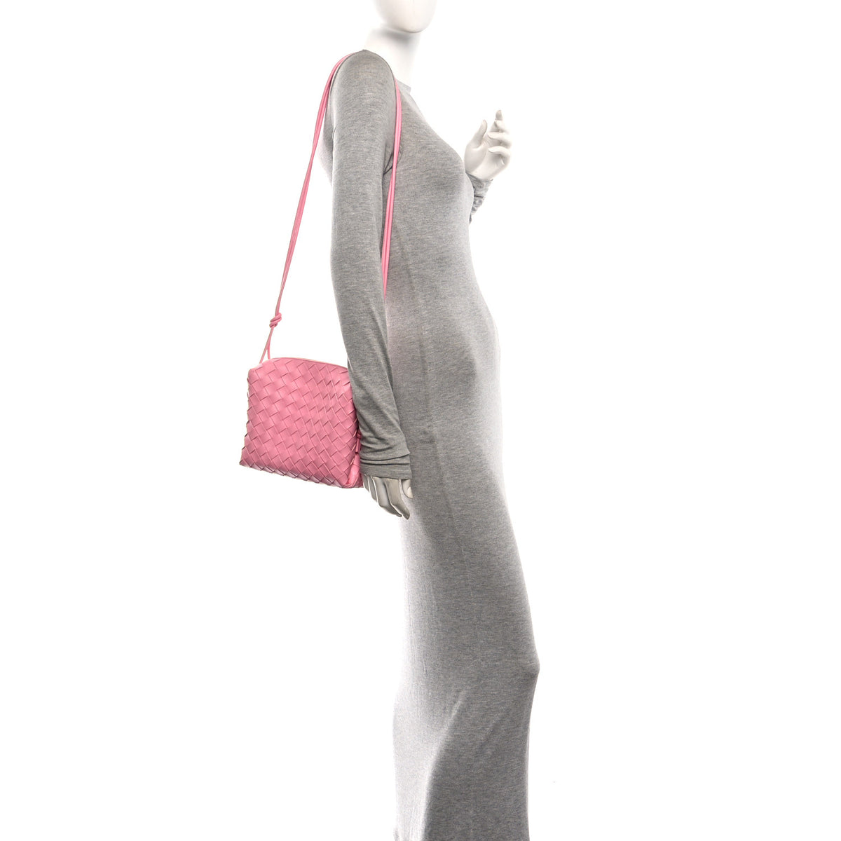 Nappa Intrecciato Small Loop Camera Bag Ribbon