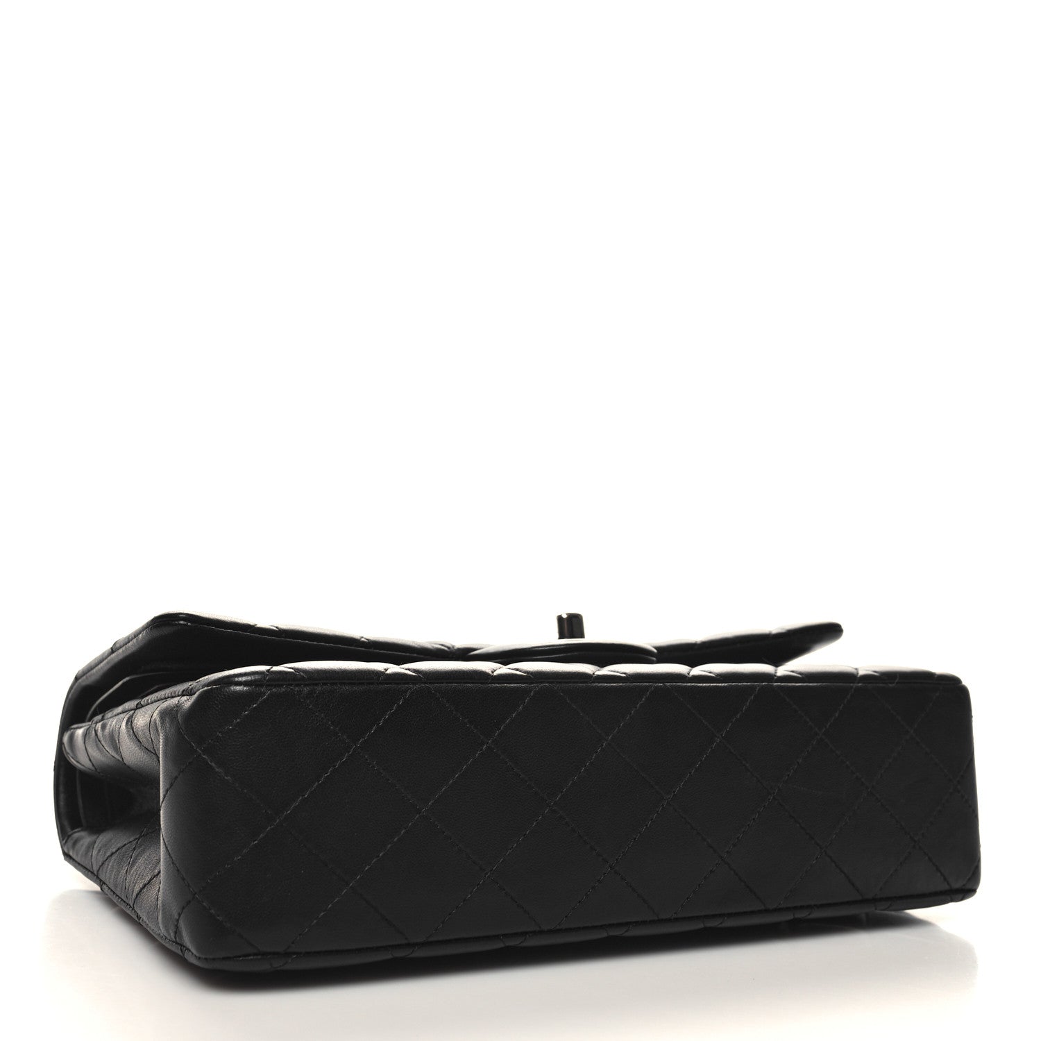 Chanel Lambskin Quilted Medium Double Flap Black 4 of 11
