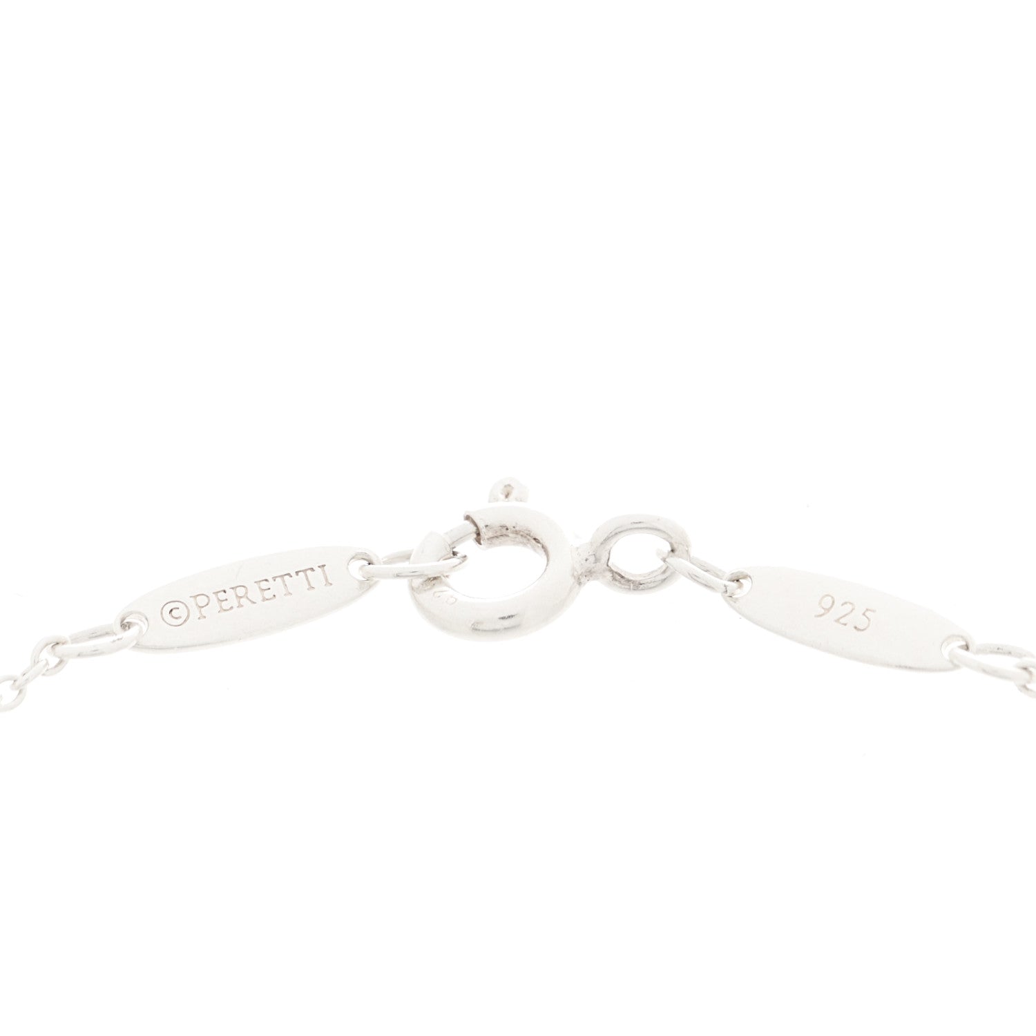 Tiffany Sterling Silver Diamond .09ct Elsa Peretti Diamonds By The Yard Bracelet 2 of 6