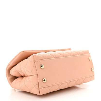 Chanel Caviar Quilted Mini Coco Handle Flap Light Pink 4 of 10