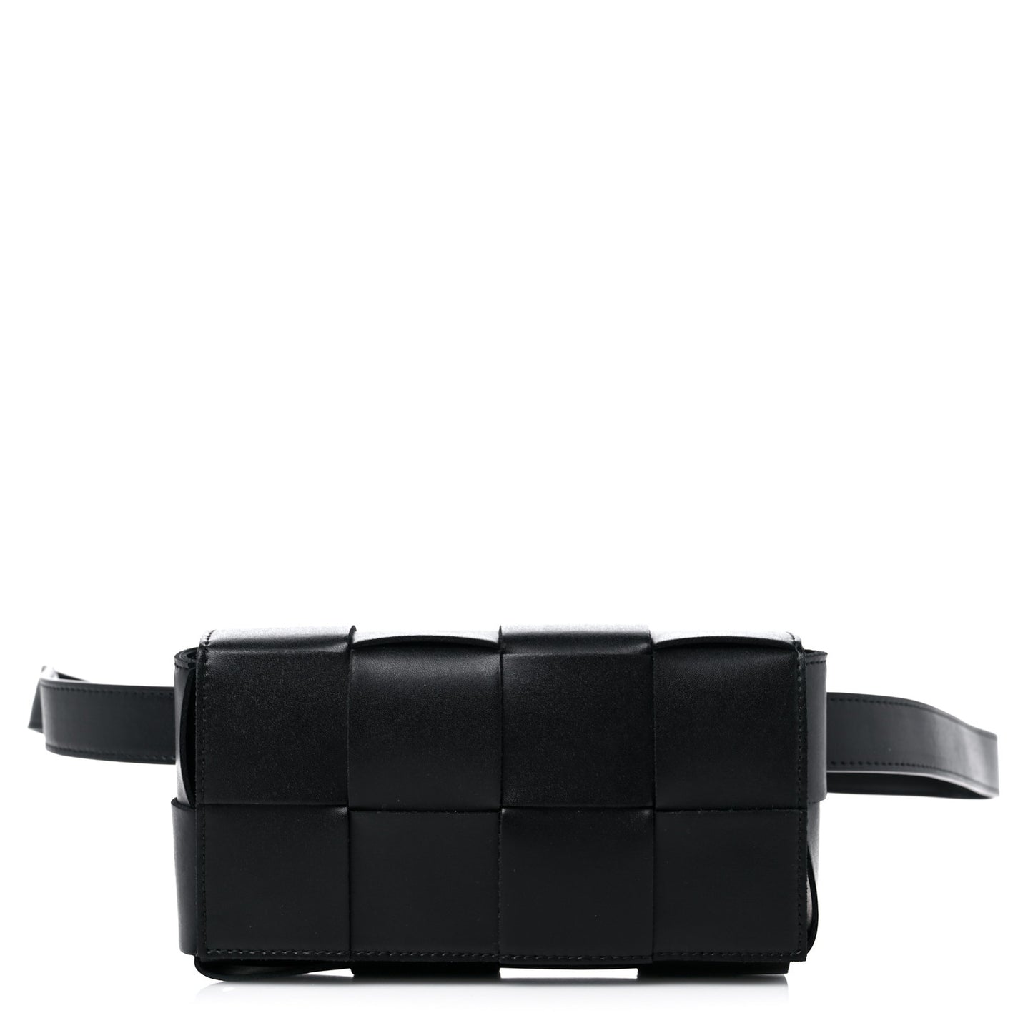 Nappa Maxi Intreccio The Belt Cassette Bag Black