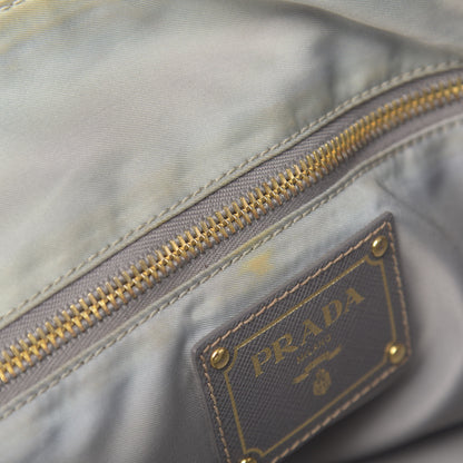 Prada Saffiano Tessuto Nylon Tote Petrolio 9 of 14