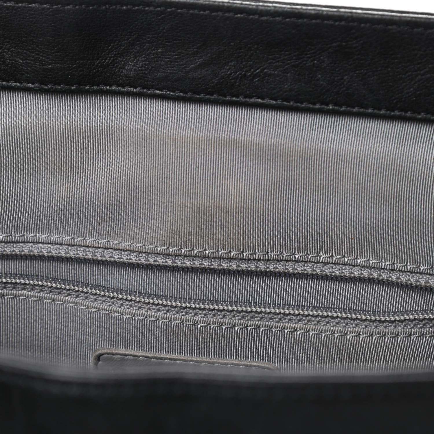Chanel Washed Lambskin Quilted Large Chain Around Flap Black 12 of 12