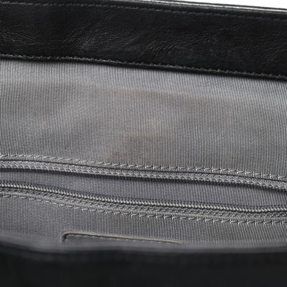 Chanel Washed Lambskin Quilted Large Chain Around Flap Black 12 of 12