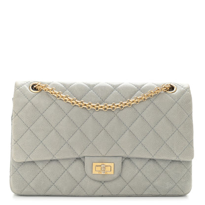 Chanel Caviar Quilted 2.55 Reissue 226 Flap Light Grey 1 of 14