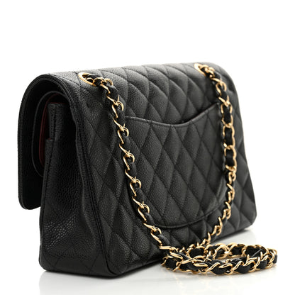 Chanel Caviar Quilted Medium Double Flap Black 3 of 15